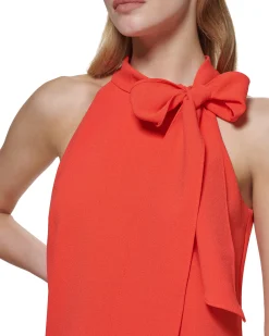 Bow-Neck Dress
