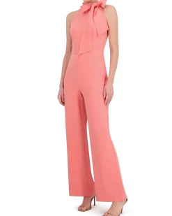 Bow-Neck Halter Jumpsuit