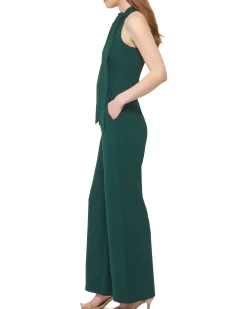 Bow-Neck Jumpsuit