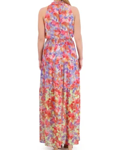 Floral-Print Smocked-Waist Dress