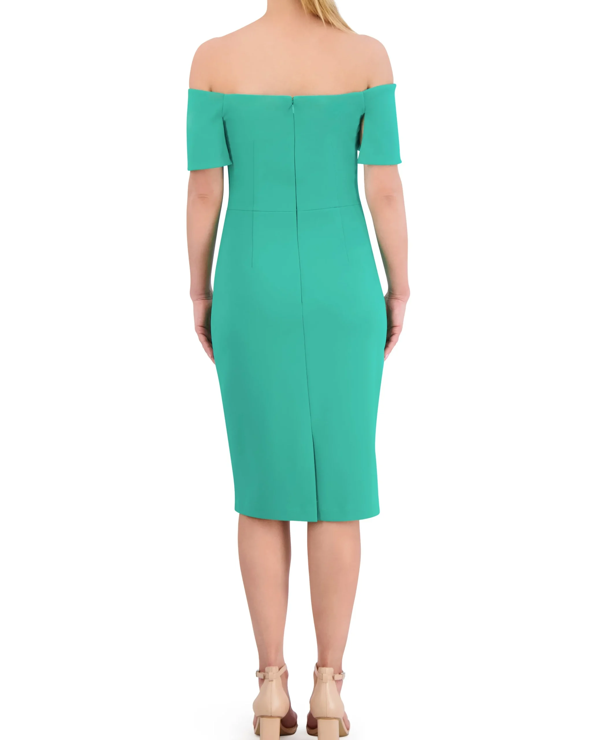 Off-The-Shoulder Bodice Overlay Dress
