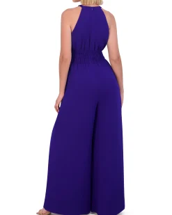 Petite Ruched Keyhole Jumpsuit