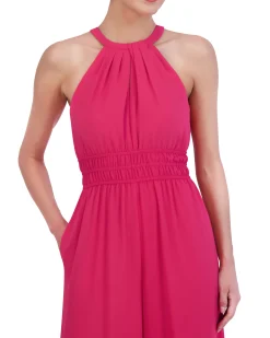 Petite Ruched Keyhole Jumpsuit