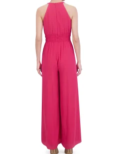 Petite Ruched Keyhole Jumpsuit