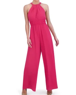 Petite Ruched Keyhole Jumpsuit