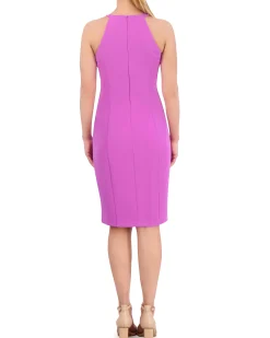 Ruffled Halter-Neck Dress