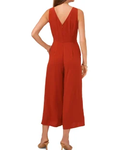 V-Neck Jumpsuit With Front Tie